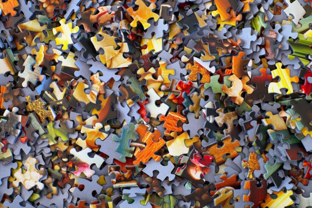 asset search home page image mixed multicolored puzzle pieces